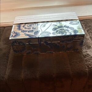Lovely Floral Blue and White luxury Storage Box